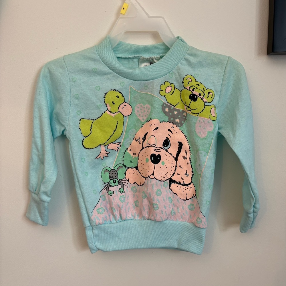 Aqua Animal Friends Long Sleeve Tee